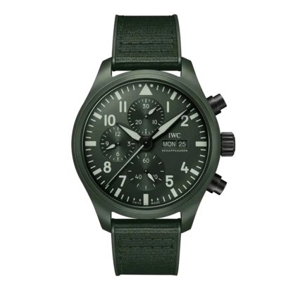 IWC Pilot's Chronograph Top Gun Edition Woodland 44,5 mm Herrenuhr Grün IW389106