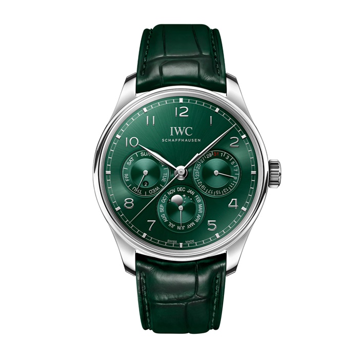 IWC Portugieser Automatik 42mm Herrenuhr Grün IW344207
