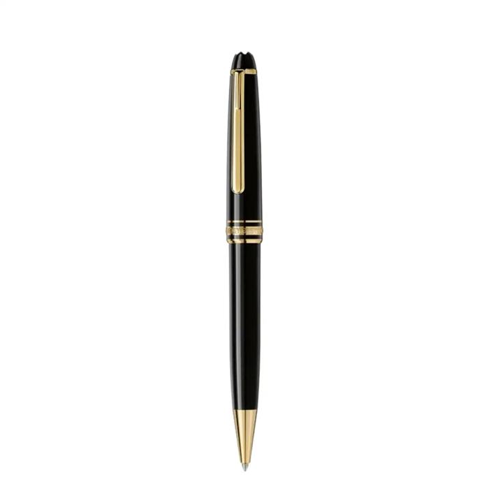 Montblanc Meisterstuck Classique Gold plattiert Kugelschreiber 132453 – Bild 2