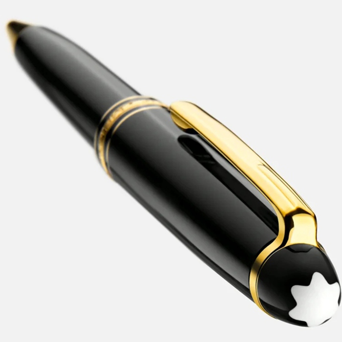 Montblanc Meisterstuck Classique Gold plattiert Kugelschreiber 132453 – Bild 4