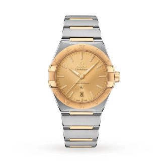 Omega Constellation 39mm Stahl - Gelbgold auf Stahl - Gelbgold O13120392008001
