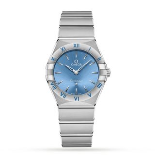 Omega Constellation Co-Axial 28mm Damenuhr Blau O13110286003001