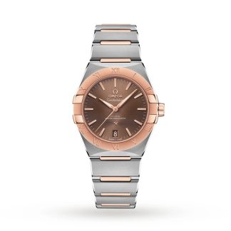 Omega Constellation Co-Axial 36mm Herrenuhr Braun O13120362013001