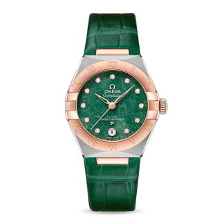 Omega Constellation Co-Axial Master Chronometer 29mm Damenuhr Grün O13123292099001