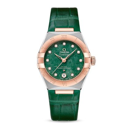Omega Constellation Co-Axial Master Chronometer 29mm Damenuhr Grün O13123292099001