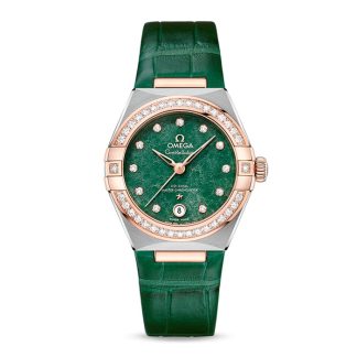 Omega Constellation Co-Axial Master Chronometer 29mm Damenuhr Grün O13128292099001