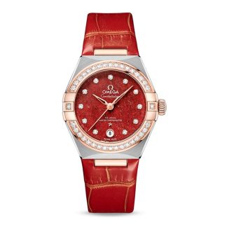 Omega Constellation Co-Axial Master Chronometer 29mm Damenuhr Rot O13128292099002