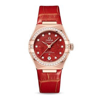 Omega Constellation Co-Axial Master Chronometer 29mm Damenuhr Rot O13158292099005