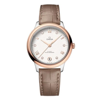 Omega De Ville Prestige 34mm Damenuhr Silber O43423342052001