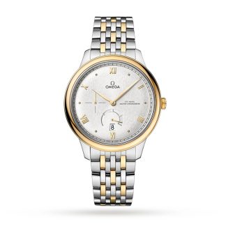 Omega De Ville Prestige Co-Axial Chronometer Gangreserve 41mm Herrenuhr Silber O43420412102001