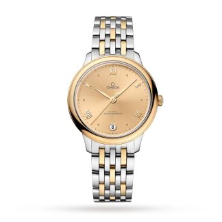 Omega De Ville Prestige Co-Axial Master Chronometer 34mm Damenuhr Champagner O43420342008001