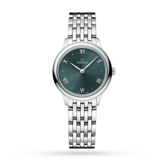 Omega De Ville Prestige Quarz 27,5 mm Damenuhr Grün O43410286010001
