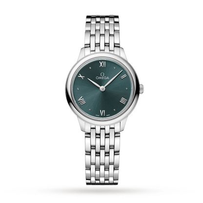 Omega De Ville Prestige Quarz 27,5 mm Damenuhr Grün O43410286010001