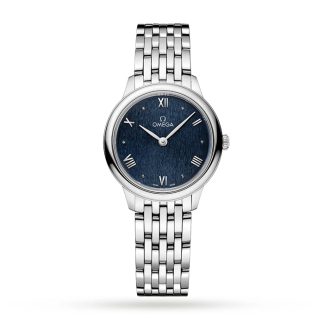 Omega De Ville Prestige Quarz 27,5 mm Damenuhr blau O43410286003002