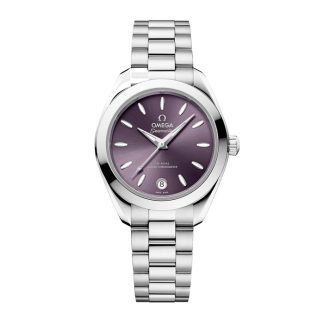 Omega Seamaster Aqua Terra 150M 30mm Damenuhr lila O22010302010002