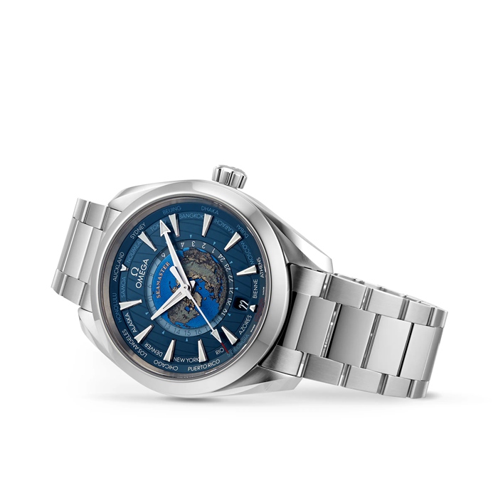 Omega Seamaster Aqua Terra 150m Co-Axial GMT Worldtimer 43mm Herrenuhr O22010432203001 – Bild 3