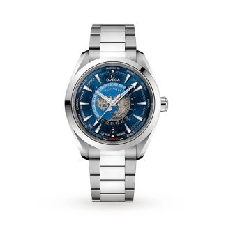 Omega Seamaster Aqua Terra 150m Co-Axial GMT Worldtimer 43mm Herrenuhr O22010432203001