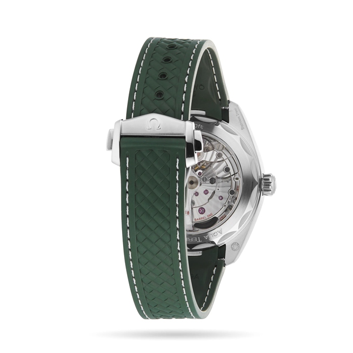 Omega Seamaster Aqua Terra 150m Co Axial Master Chronometer GMT Worldtimer 43mm Herrenuhr Grüner Kautschuk O22032432210001 – Bild 5