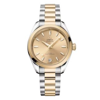 Omega Seamaster Aqua Terra Shades 34 Mm Stahl - Moonshine™ Gold auf Stahl - Moonshine™ Gold O22020342008001