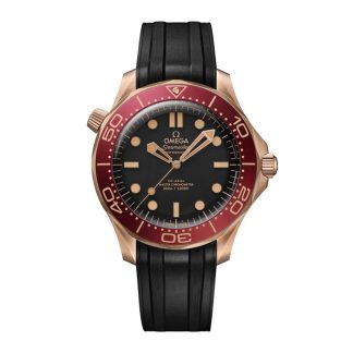 Omega Seamaster Diver 300M 42mm Herrenuhr schwarzes Kautschukarmband O21092422001003