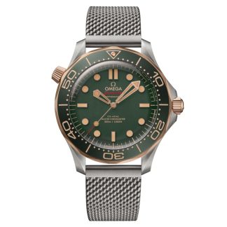 Omega Seamaster Diver 300M 42mm Titanium Herrenuhr grün O21090422010001