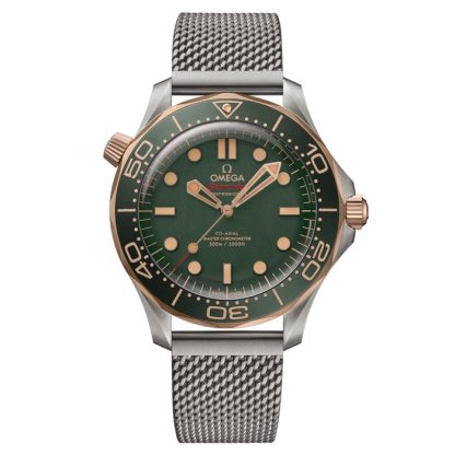 Omega Seamaster Diver 300M 42mm Titanium Herrenuhr grün O21090422010001