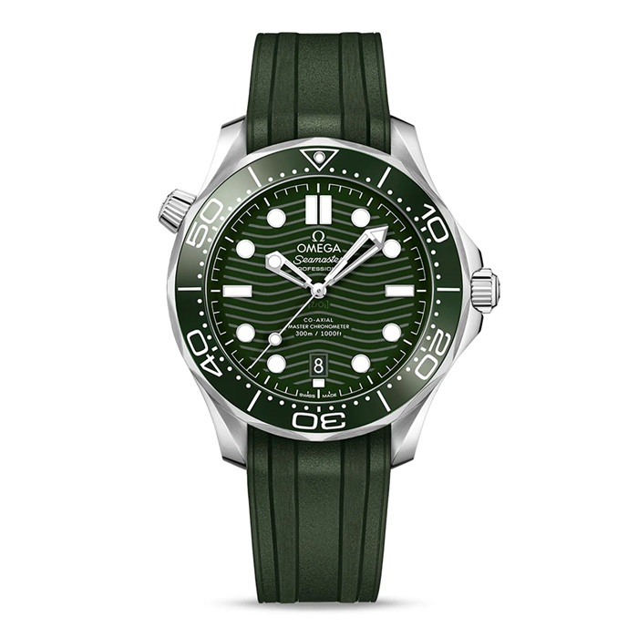 Omega Seamaster Diver 300m Co-Axial Master Chronometer 42mm Herrenuhr Grün O21032422010001