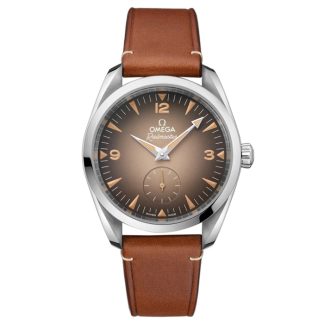 Omega Seamaster Railmaster 38mm Herrenuhr Braun Leder O23512382013001