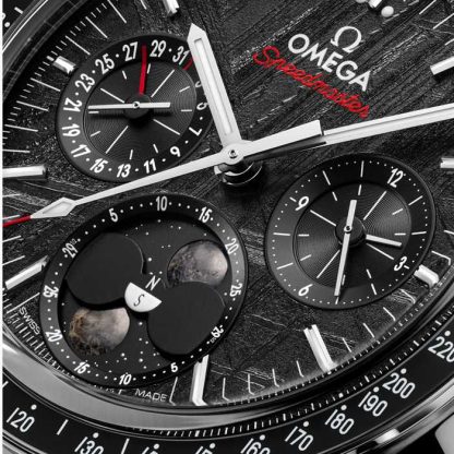 Omega Speedmaster Mondphase 43mm Herrenuhr Stahl Schwarz O30430435201001 – Bild 4