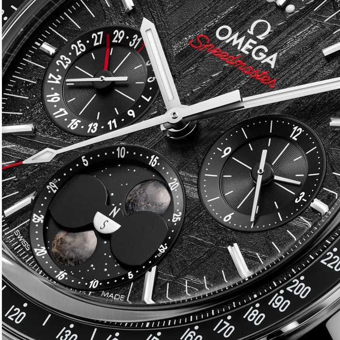 Omega Speedmaster Mondphase 43mm Herrenuhr Stahl Schwarz O30430435201001 – Bild 4
