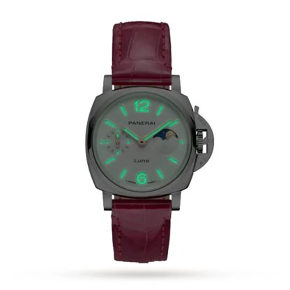 Panerai Luminor Due Luna Mondphase 38mm Damenuhr Rosa PAM01180 – Bild 2
