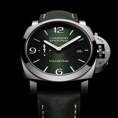 Panerai Luminor Marina Titanio 44mm Herrenuhr Grün PAM03325 – Bild 3