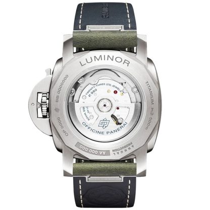 Panerai Luminor Marina Titanio 44mm Herrenuhr Grün PAM03325 – Bild 5