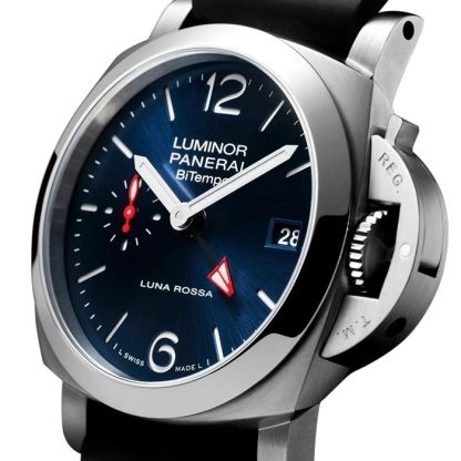Panerai Luminor Quaranta BiTempo Luna Rossa 40mm Herrenuhr Blau PAM01404 – Bild 2