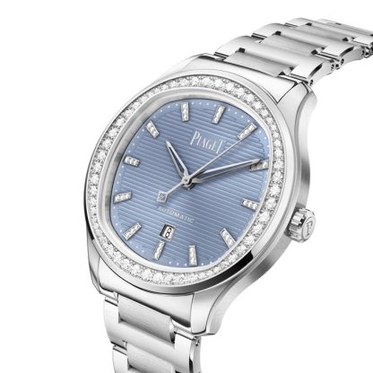 Piaget Polo Date 36mm Damenuhr Blau G0A47027 – Bild 2