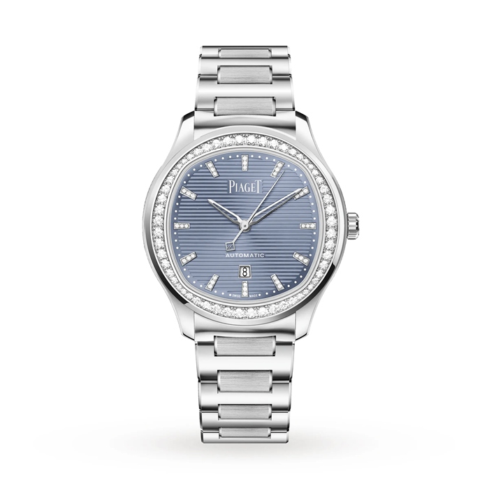 Piaget Polo Date 36mm Damenuhr Blau G0A47027