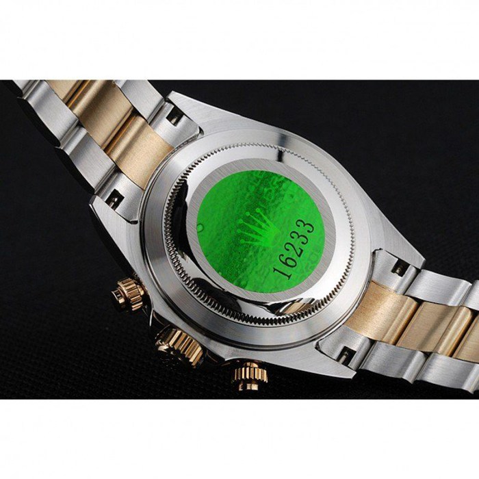 Replica Rolex Cosmograph Daytona blau Zifferblatt zwei Ton Edelstahl Armband 1454246 – Bild 8