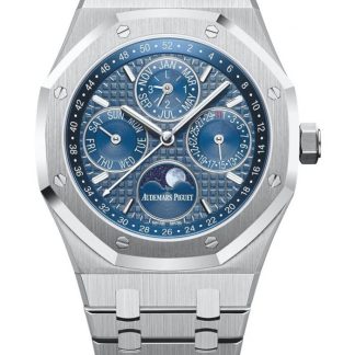 Replik Audemars Piguet Royal Eiche Ewiger Kalender Blau 26574ST.OO.1220ST.02
