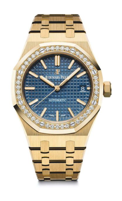 Replik Audemars Piguet Royal Eiche Selbstaufzug Blau 15451BA.ZZ.1256BA.01