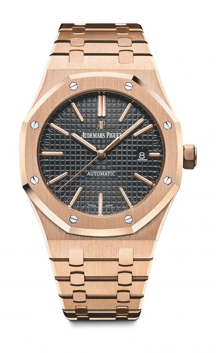 Replik Audemars Piguet Royal Eiche Selbstaufzug Schwarz 15400OR.OO.1220OR.01