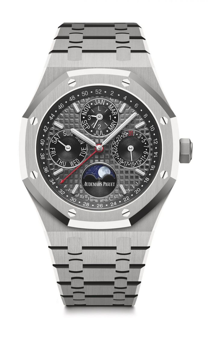Replik Audemars Piguet Royal Oak Ewiger Kalender Grau 26609TI.OO.1220TI.01