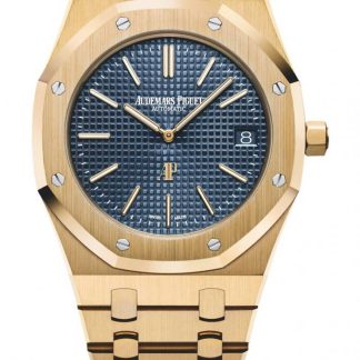 Replik Audemars Piguet Royal Oak Jumbo Extra-Thin Blau 15202BA.OO.1240BA.01