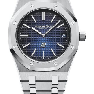 Replik Audemars Piguet Royal Oak Jumbo Extra-Thin Blau 15202IP.OO.1240IP.01