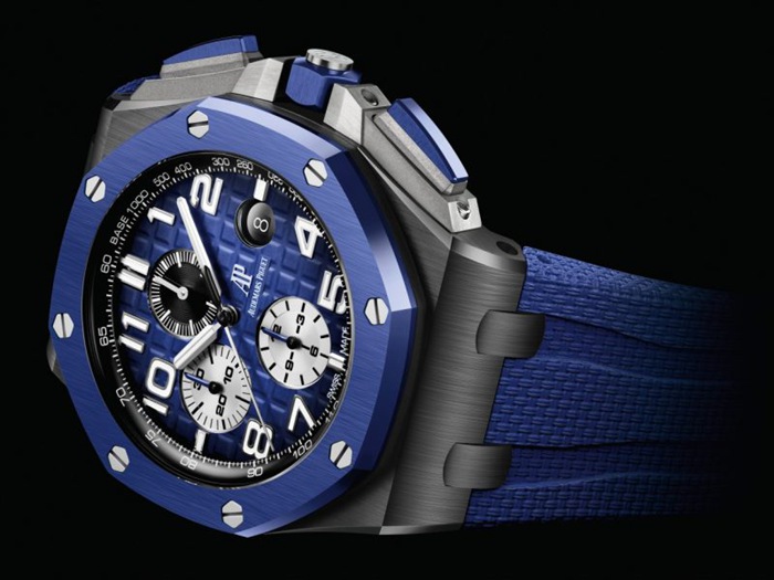 Replik Audemars Piguet Royal Oak Offshore Chronograph Automatik Blau 26405CE-OO-A030CA-01 – Bild 2