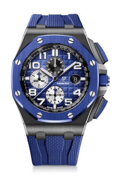 Replik Audemars Piguet Royal Oak Offshore Chronograph Automatik Blau 26405CE-OO-A030CA-01