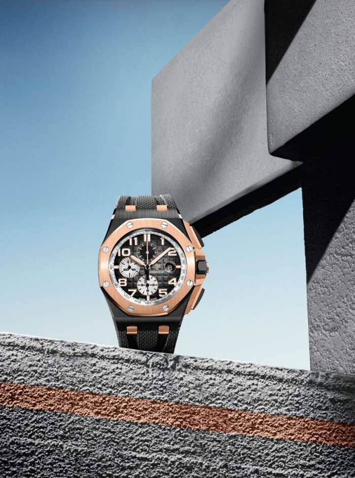 Replik Audemars Piguet Royal Oak Offshore Chronograph Automatik Grau 26405NR-OO-A002CA-01 – Bild 3