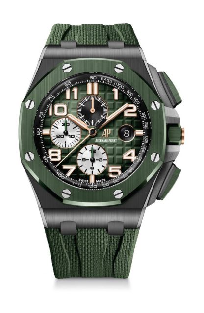 Replik Audemars Piguet Royal Oak Offshore Chronograph Automatik Grün 26405CE-OO-A056CA-01