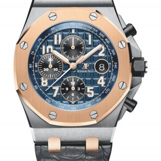 Replik Audemars Piguet Royal Oak Offshore Chronograph mit Selbstaufzug Blau 26471SR.OO.D101CR.01