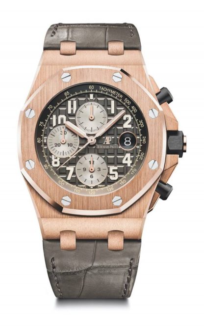 Replik Audemars Piguet Royal Oak Offshore Chronograph mit Selbstaufzug Grau 26470OR.OO.A125CR.01