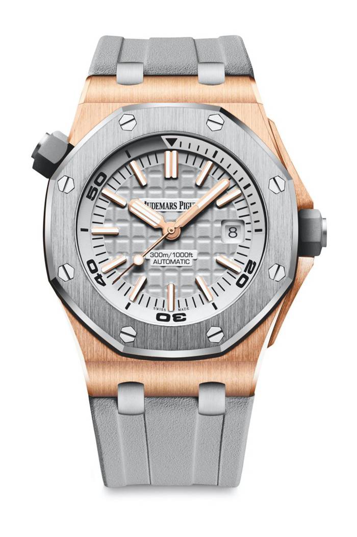 Replik Audemars Piguet Royal Oak Offshore Diver Grau 15711OI.OO.A006CA.01